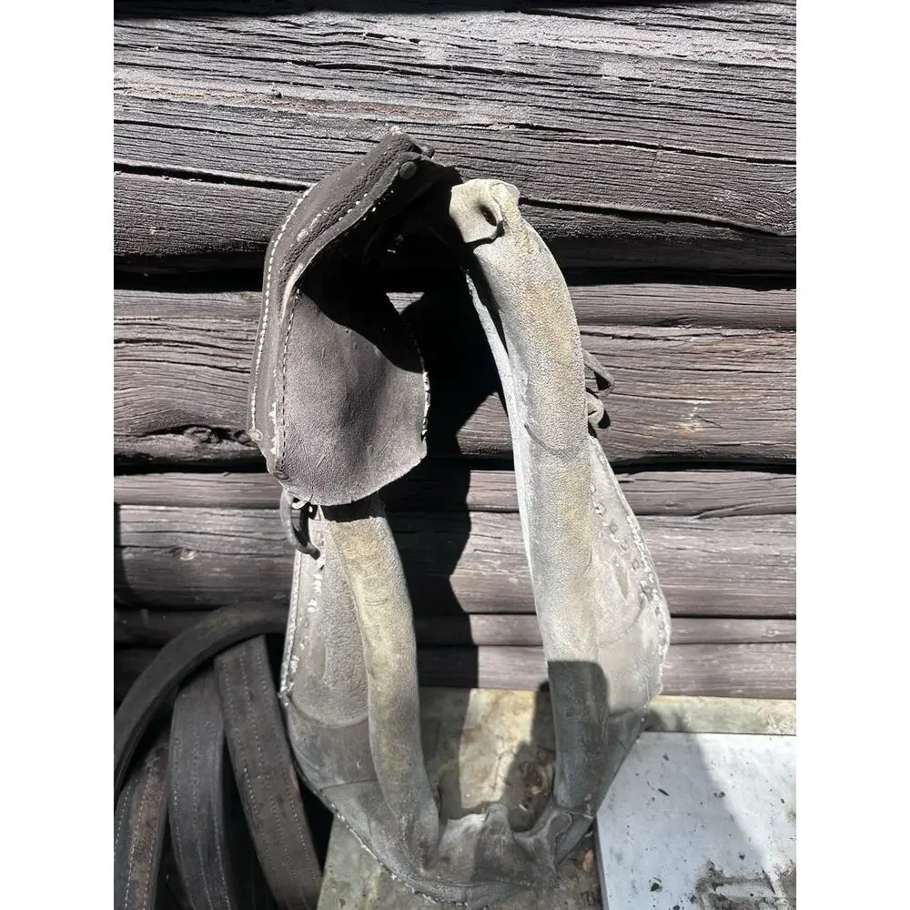 Vintage Leather Mule / Horse Collar Western Country Primitive Rustic